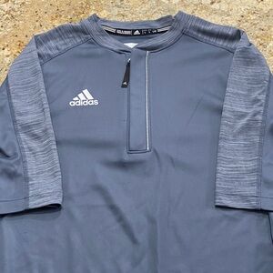 Adidas Gray 1/4 Zip Performance Shirt